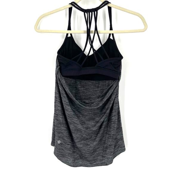 Lululemon Lighten Up Tank in Heathered Black Size 4 - Picture 2 of 6